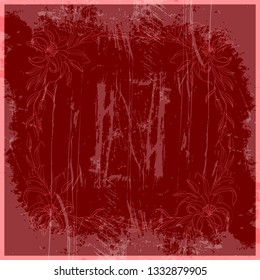 silk scarf design textile print - vector background