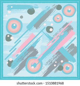 Silk Scarf Design. Vector illustration