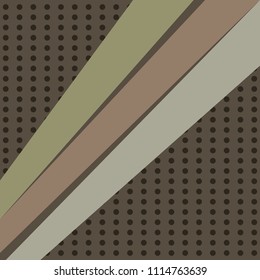 Silk scarf with dots and lines vector