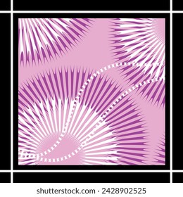 Geometrisches Muster aus Seidenschal. In: Vector Illustration.