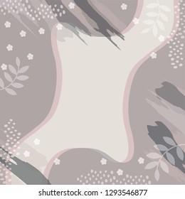 silk scarf with leaf and flower design