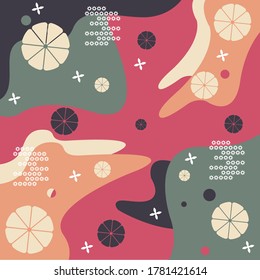 Diseño de patrones de bufanda de seda con estilo abstracto floral útil para hijab, pañuelo, bandana, tela, moda, chal, papel pintado, cubierta de cama, etc.