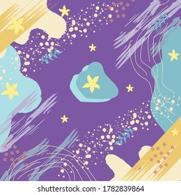 Diseño de patrones de bufanda de seda con estilo abstracto floral útil para hijab, pañuelo, bandana, tela, moda, chal, papel pintado, cubierta de cama, etc.
