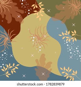 Diseño de patrones de bufanda de seda con estilo abstracto floral útil para hijab, pañuelo, bandana, tela, moda, chal, papel pintado, cubierta de cama, etc.