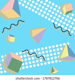 Silk scarf pattern design with geometric abstract style useful for hijab, kerchief, bandana, fabric, fashion, shawl, wallpaper, bed cover, etc