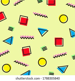 Diseño de patrones de bufanda de seda con estilo abstracto geométrico útil para hijab, kerchief, bandana, tela, moda, chal, papel pintado, cubierta de cama, etc