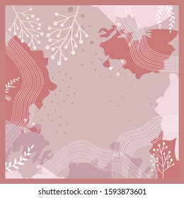 silk scarf pattern on pink background