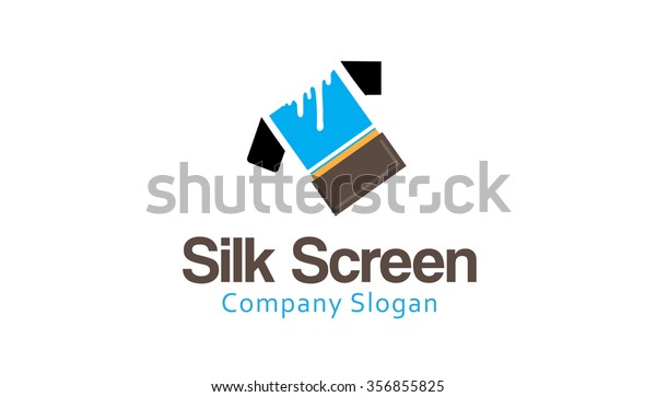 Silk Screen Logo Symbol Design Illustration Stock Vector (Royalty Free