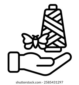 Silk Service icon line vector illustration