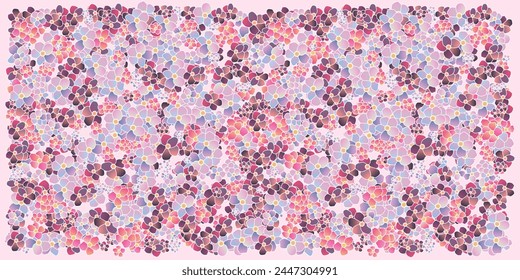 Seidenschal-Design. Rechteck Rosa Blumenschal Muster.Schönes und charmantes Blumendesign für Textil. Rosa Blumen Hijab Schal, Foulard, Schal oder Teppich Muster	