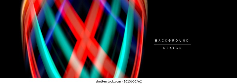 Diseño de afiches de ondas de flujo suave y seda. Olas de color, líneas de estilo líquido y formas de fondo de color negro. Ilustración vectorial para papel de escritorio, pancarta, fondo, tarjeta, libro, ilustración, aterrizaje