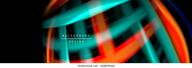 Diseño de afiches de ondas de flujo suave y seda. Olas de color, líneas de estilo líquido y formas de fondo de color negro. Ilustración vectorial para papel de escritorio, pancarta, fondo, tarjeta, libro, ilustración, aterrizaje
