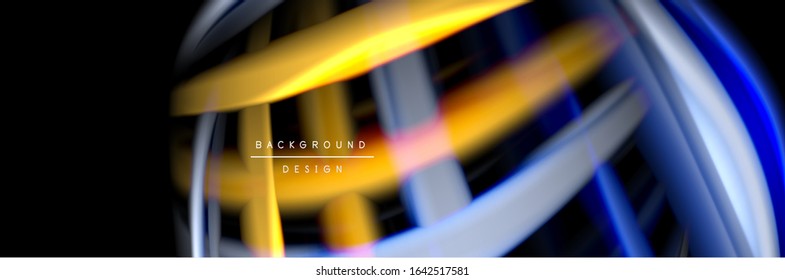Diseño de afiches de ondas de flujo suave y seda. Olas de color, líneas de estilo líquido y formas de fondo de color negro. Ilustración vectorial para papel de escritorio, pancarta, fondo, tarjeta, libro, ilustración, aterrizaje