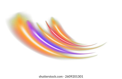 Silk and smooth flow wave poster design. Color waves, liquid style lines and shapes in black color background. 