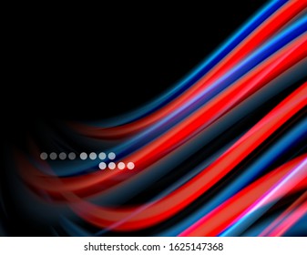 Seda líneas suaves sobre ondas de color líquido y negro. Ilustración vectorial para papel tapiz, cartel, fondo, tarjeta, libro, ilustración, página de inicio, portada, cartel, cartel, pancarta, volante, diseño