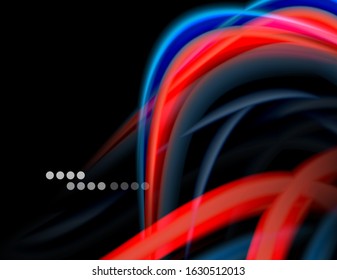 Seda líneas suaves sobre ondas de color líquido y negro. Ilustración vectorial para papel tapiz, cartel, fondo, tarjeta, libro, ilustración, página de inicio, portada, cartel, cartel, pancarta, volante, diseño