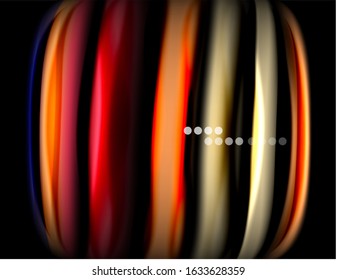 Seda líneas suaves sobre ondas de color líquido y negro. Ilustración vectorial para papel tapiz, cartel, fondo, tarjeta, libro, ilustración, página de inicio, portada, cartel, cartel, pancarta, volante, diseño