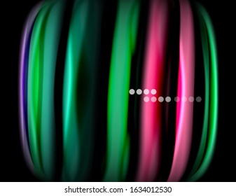 Seda líneas suaves sobre ondas de color líquido y negro. Ilustración vectorial para papel tapiz, cartel, fondo, tarjeta, libro, ilustración, página de inicio, portada, cartel, cartel, pancarta, volante, diseño