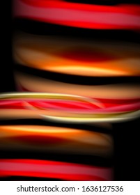 Seda líneas suaves sobre ondas de color líquido y negro. Ilustración vectorial para papel tapiz, cartel, fondo, tarjeta, libro, ilustración, página de inicio, portada, cartel, cartel, pancarta, volante, diseño
