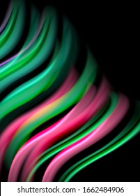 Líneas suaves de seda sobre ondas de color líquido negro. Ilustración vectorial para papel tapiz, pancarta, fondo, tarjeta, libro, ilustración, página de inicio, portada, cartel, cartel, pancarta, volante, diseño