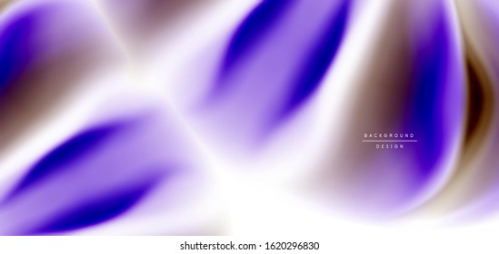 Seda líneas suaves sobre ondas de color líquido y blanco. Ilustraciones vectoriales para papel tapiz, cartel, fondo, tarjeta, libro, ilustración, página de inicio, portada, cartel, cartel, pancarta, volante, diseño