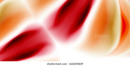 Silk smooth lines on white, liquid fluid color waves. Vector Illustrations For Wallpaper, Banner, Background, Card, Book, Illustration, landing page, cover, placard, poster, banner, flyer, design