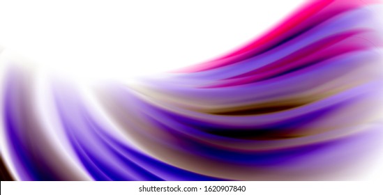 Silk smooth lines on white, liquid fluid color waves. Vector Illustrations For Wallpaper, Banner, Background, Card, Book, Illustration, landing page, cover, placard, poster, banner, flyer, design