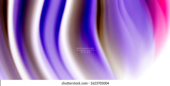 Silk smooth lines on white, liquid fluid color waves. Vector Illustrations For Wallpaper, Banner, Background, Card, Book, Illustration, landing page, cover, placard, poster, banner, flyer, design