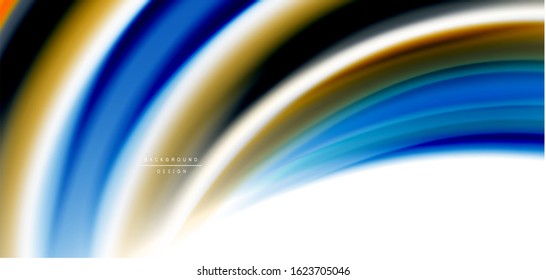 Silk smooth lines on white, liquid fluid color waves. Vector Illustrations For Wallpaper, Banner, Background, Card, Book, Illustration, landing page, cover, placard, poster, banner, flyer, design