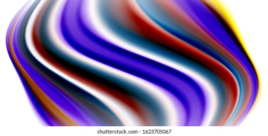 Silk smooth lines on white, liquid fluid color waves. Vector Illustrations For Wallpaper, Banner, Background, Card, Book, Illustration, landing page, cover, placard, poster, banner, flyer, design