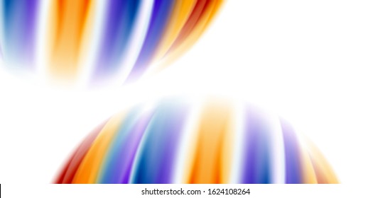 Silk smooth lines on white, liquid fluid color waves. Vector Illustrations For Wallpaper, Banner, Background, Card, Book, Illustration, landing page, cover, placard, poster, banner, flyer, design