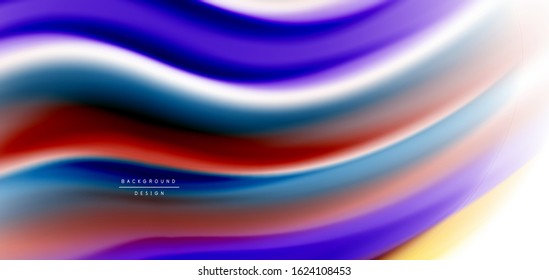 Silk smooth lines on white, liquid fluid color waves. Vector Illustrations For Wallpaper, Banner, Background, Card, Book, Illustration, landing page, cover, placard, poster, banner, flyer, design