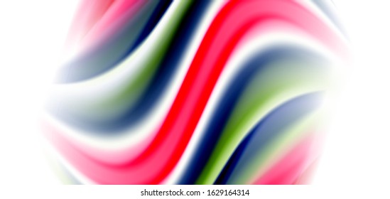 Seda líneas suaves sobre ondas de color líquido y blanco. Ilustraciones vectoriales para papel tapiz, cartel, fondo, tarjeta, libro, ilustración, página de inicio, portada, cartel, cartel, pancarta, volante, diseño