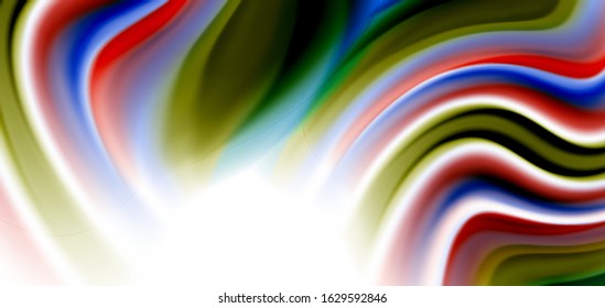 Silk smooth lines on white, liquid fluid color waves. Vector Illustrations For Wallpaper, Banner, Background, Card, Book, Illustration, landing page, cover, placard, poster, banner, flyer, design