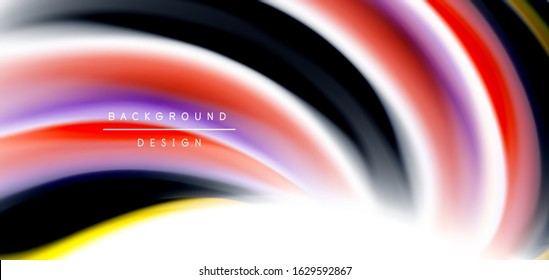 Linhas suaves de seda em ondas de cor fluidas líquidas brancas. Ilustrações de vetor para papel de parede, banner, fundo, cartão, livro, ilustração, landing page, capa, cartaz, cartaz, banner, folheto, design