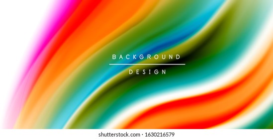 Seda líneas suaves sobre ondas de color líquido y blanco. Ilustraciones vectoriales para papel tapiz, cartel, fondo, tarjeta, libro, ilustración, página de inicio, portada, cartel, cartel, pancarta, volante, diseño
