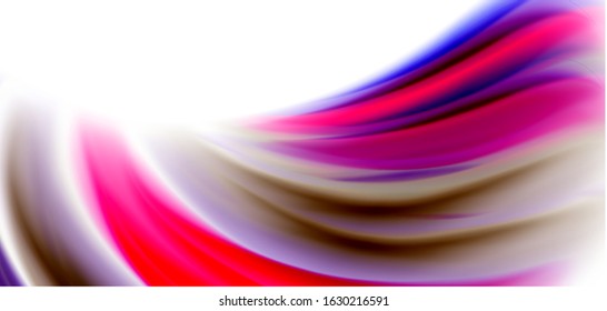 Seide glatte Linien auf weißen, flüssigen Farbwellen. Vektorgrafiken für Tapeten, Banner, Hintergrund, Karte, Buch, Illustration, Landungsseite, Abdeckung, Plakat, Plakat, Banner, Flyer, Design