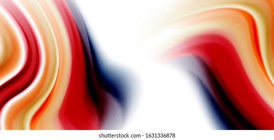 Silk smooth lines on white, liquid fluid color waves. Vector Illustrations For Wallpaper, Banner, Background, Card, Book, Illustration, landing page, cover, placard, poster, banner, flyer, design