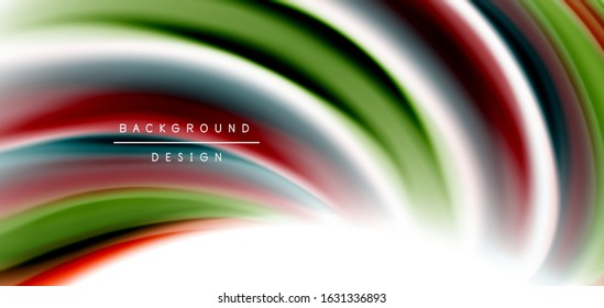 Silk smooth lines on white, liquid fluid color waves. Vector Illustrations For Wallpaper, Banner, Background, Card, Book, Illustration, landing page, cover, placard, poster, banner, flyer, design