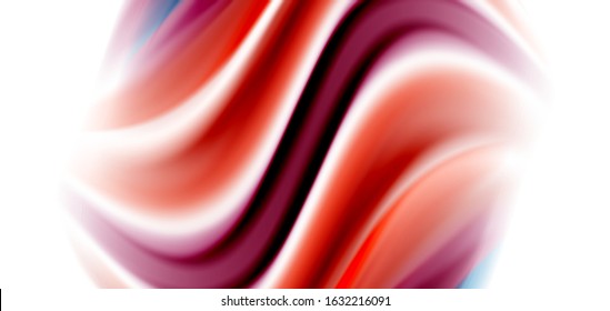 Seda líneas suaves sobre ondas de color líquido y blanco. Ilustraciones vectoriales para papel tapiz, cartel, fondo, tarjeta, libro, ilustración, página de inicio, portada, cartel, cartel, pancarta, volante, diseño