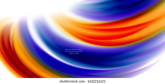Seda líneas suaves sobre ondas de color líquido y blanco. Ilustraciones vectoriales para papel tapiz, cartel, fondo, tarjeta, libro, ilustración, página de inicio, portada, cartel, cartel, pancarta, volante, diseño