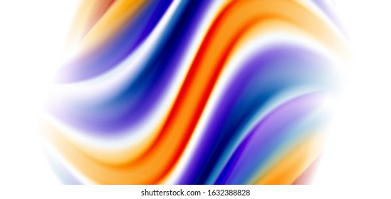 Silk smooth lines on white, liquid fluid color waves. Vector Illustrations For Wallpaper, Banner, Background, Card, Book, Illustration, landing page, cover, placard, poster, banner, flyer, design