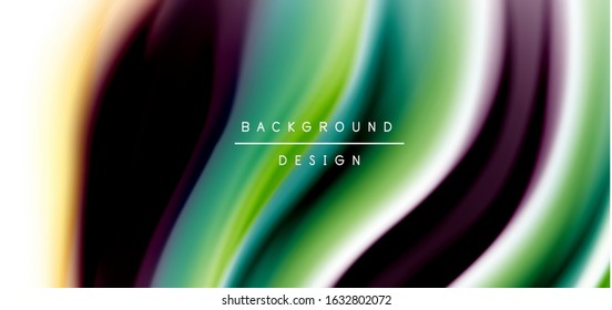 Silk smooth lines on white, liquid fluid color waves. Vector Illustrations For Wallpaper, Banner, Background, Card, Book, Illustration, landing page, cover, placard, poster, banner, flyer, design