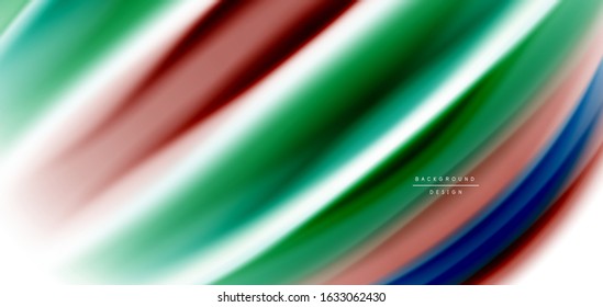 Silk smooth lines on white, liquid fluid color waves. Vector Illustrations For Wallpaper, Banner, Background, Card, Book, Illustration, landing page, cover, placard, poster, banner, flyer, design