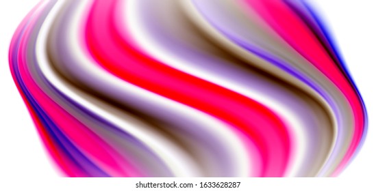 Seda líneas suaves sobre ondas de color líquido y blanco. Ilustraciones vectoriales para papel tapiz, cartel, fondo, tarjeta, libro, ilustración, página de inicio, portada, cartel, cartel, pancarta, volante, diseño