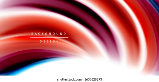 Silk smooth lines on white, liquid fluid color waves. Vector Illustrations For Wallpaper, Banner, Background, Card, Book, Illustration, landing page, cover, placard, poster, banner, flyer, design
