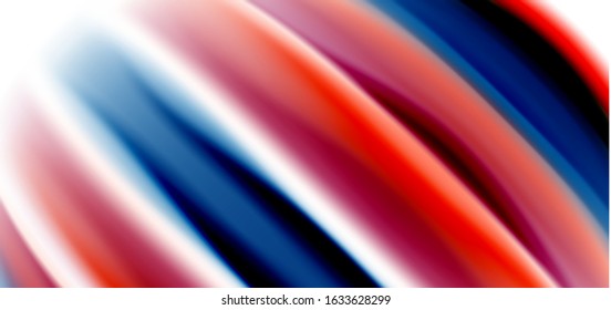 Seide glatte Linien auf weißen, flüssigen Farbwellen. Vektorgrafiken für Tapeten, Banner, Hintergrund, Karte, Buch, Illustration, Landungsseite, Abdeckung, Plakat, Plakat, Banner, Flyer, Design