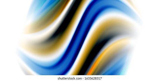 Silk smooth lines on white, liquid fluid color waves. Vector Illustrations For Wallpaper, Banner, Background, Card, Book, Illustration, landing page, cover, placard, poster, banner, flyer, design