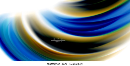 Silk smooth lines on white, liquid fluid color waves. Vector Illustrations For Wallpaper, Banner, Background, Card, Book, Illustration, landing page, cover, placard, poster, banner, flyer, design