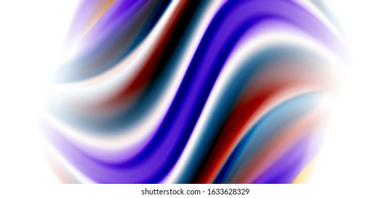 Silk smooth lines on white, liquid fluid color waves. Vector Illustrations For Wallpaper, Banner, Background, Card, Book, Illustration, landing page, cover, placard, poster, banner, flyer, design